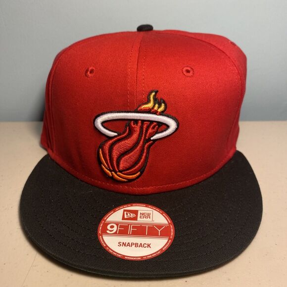 New Era Miami Heat  9FIFTY Snapback Adjustable Hat New  Hardwood Classics - Picture 1 of 9